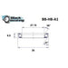Roulement de direction A1 27.15 X 38 X 6.5 MM 36/45 - BLACKBEARING - Peloton GP