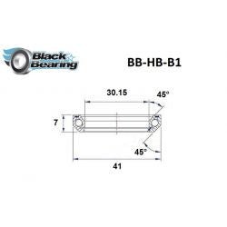 Roulement de direction B1 30.15 X 41 X 7 MM 45/45° - BLACKBEARING - Peloton GP