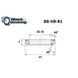 Roulement de direction B1 30.15 X 41 X 7 MM 45/45° - BLACKBEARING - Peloton GP