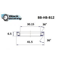 Roulement de direction B12 30.15 X 41.5 X 6.5 MM36/36 - BLACKBEARING - Peloton GP