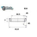 Roulement de direction B16 30.5 X 41.8 X 7MM 45/45° - BLACKBEARING - Peloton GP