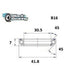Roulement de direction B16 30.5 X 41.8 X 7MM 45/45° - BLACKBEARING - Peloton GP