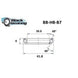 Roulement de direction B7 30.5 X 41.8 X 8 MM 45/45° - BLACKBEARING - Peloton GP