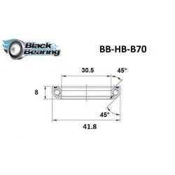 Roulement de direction B70 30.5 X 41.8 X 8 MM 45/45° - BLACKBEARING - Peloton GP