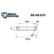 Roulement de direction B70 30.5 X 41.8 X 8 MM 45/45° - BLACKBEARING - Peloton GP