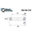 Roulement de direction C10 37 X 49 X 6.5 MM 36/45° - BLACKBEARING - Peloton GP