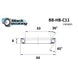 Roulement de direction C11 33 X 44 X 6 MM 36/45° - BLACKBEARING - Peloton GP