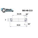 Roulement de direction C13 33.05 X 43.8 X 7 MM 36/45° - BLACKBEARING - Peloton GP