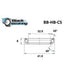Roulement de direction C5 32.8 X 41.8 X 6 MM 45/45° - BLACKBEARING - Peloton GP