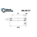 Roulement de direction C7 37 X 46.9 X 7 MM 45/45° - BLACKBEARING - Peloton GP