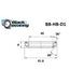 Roulement de direction D1 40 X 51.8 X 8 MM 36/45° - BLACKBEARING - Peloton GP