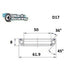 Roulement de direction D17 50 X 61.9 X 8MM 36/45° - BLACKBEARING - Peloton GP