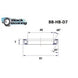 Roulement de direction D7 40 X 51 X 7 MM 45/45° - BLACKBEARING - Peloton GP