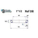 Roulement de direction D8 40 X 51 X 6.5 MM 45/45° - BLACKBEARING - Peloton GP