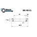 Roulement de direction E1 40 X 50.8 X 7.14 - 45/90° - BLACKBEARING - Peloton GP