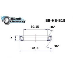 Roulement de directionB13 30.15 X 41.8 X 7 MM 36°/36 - BLACKBEARING - Peloton GP