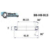 Roulement de directionB13 30.15 X 41.8 X 7 MM 36°/36 - BLACKBEARING - Peloton GP