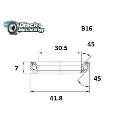 Roulement de direction B16 30.5 X 41.8 X 7MM 45/45°- BLACKBEARING