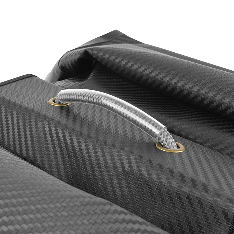 Sacoche arrière double CB-8090, 25 L, noir effet carbone - Peloton GP