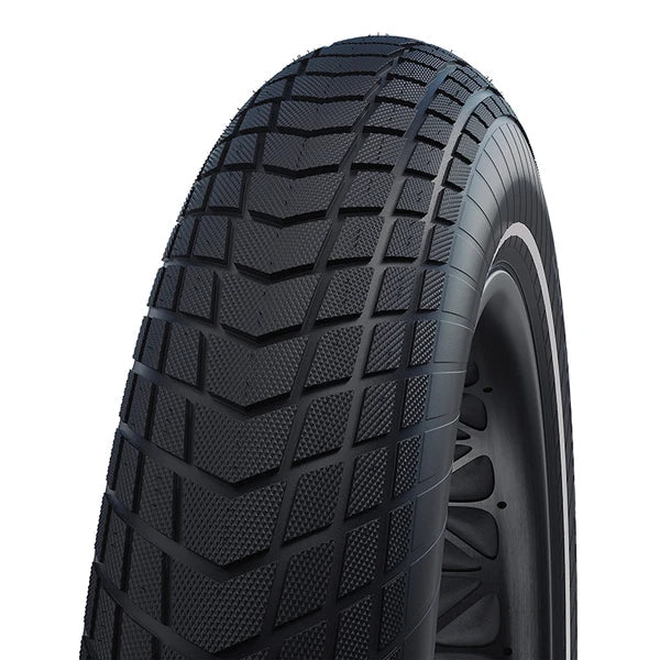 SCHWALBE Pneu VTT SUPER MOTO - X 20x4.00 (100 - 406) E - Bike Noir Reflex - Peloton GP