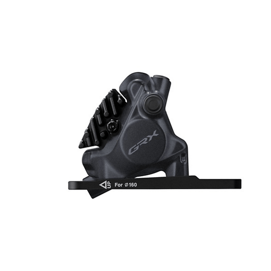 SHIMANO GRX ÉTRIER DE FREIN AVANT À DISQUE HYDRAULIQUE BR - RX410 - F – FLAT MOUNT – 2 PISTONS – NOIR - Peloton GP