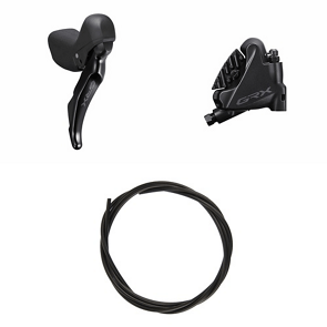 SHIMANO GRX Kit Frein À Disque Hydraulique ST - RX400 / BR - RX400 Droite Arrière 1700 mm Résine Avec Ailette - Peloton GP