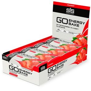 SIS GO Energy Gâteaux Énergétiques Fraise 50 g – Boîte de 12 - Peloton GP