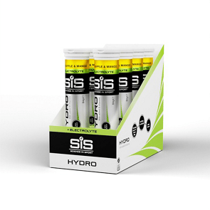 SIS Go Hydro – Boîte de 8 Tubes – Tablettes Électrolytes – 20 x 4 g - Peloton GP