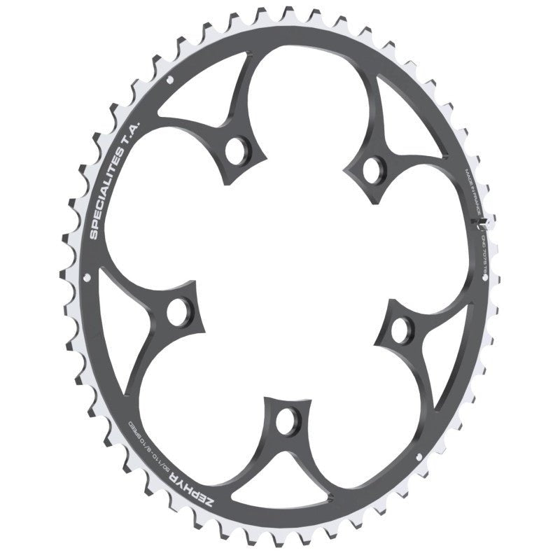 SPÉCIALITÉS TA Plateau Zéphyr 9/10V noir Extérieur 110 mm Pour Shimano / Sram - Peloton GP