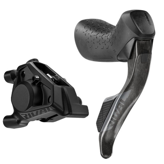 SRAM Levier Droit RIVAL AXS E1 + Étrier Arrière Flat Mount 20 mm Offset 1800 mm Carbone - Peloton GP
