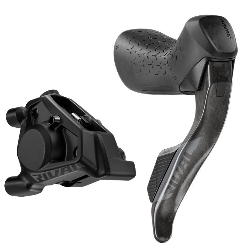 SRAM Levier Droit RIVAL AXS E1 + Étrier Arrière Flat Mount 20 mm Offset 1800 mm Carbone - Peloton GP