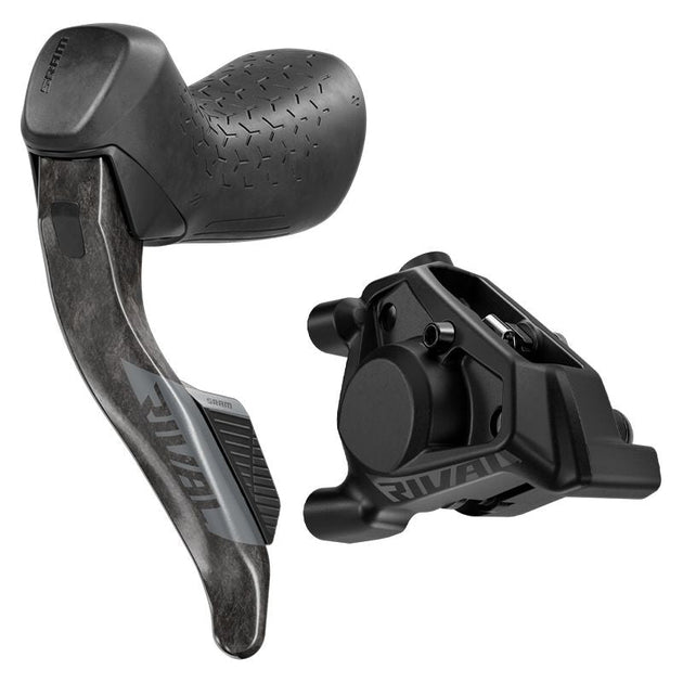 SRAM Levier Gauche RIVAL AXS E1 + Étrier Avant Flat Mount 20 mm Offset 950 mm Carbone - Peloton GP