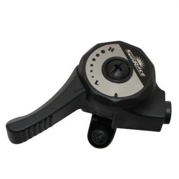 SUNRACE Manette Gauche M2 – 3 Vitesses – À Collier – Compatible Shimano - Peloton GP