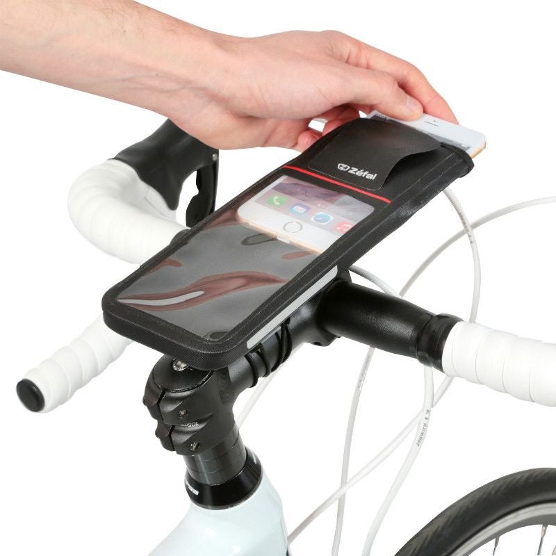 Support Smartphone Vélo Zéfal Z Console Dry L – 170 x 84 mm – Étanche – Noir - Peloton GP