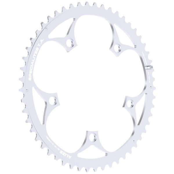 TA Plateau Route Alizé Extérieur – 130 mm – 9/10V – argent - Peloton GP