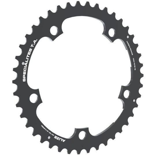 TA Plateau Route Alizé Intermédiaire – 130 mm – 9/10V – Noir - Peloton GP