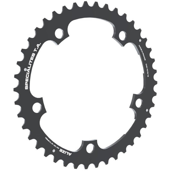 TA Plateau Route Alizé Intermédiaire – 130 mm – 9/10V – Noir - Peloton GP