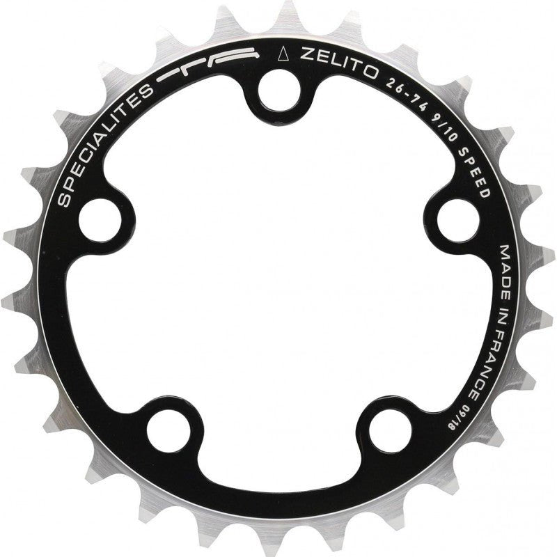 TA Plateau Route Zélito Triple – Intérieur – 74 mm – 30 dents – 9/10V – Noir - Peloton GP