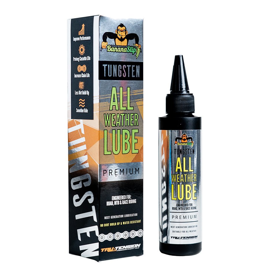 Tru-Tension BananaSlip Tungsten Lubrifiant Chaîne Vélo Toutes Saisons 50ml - Peloton GP