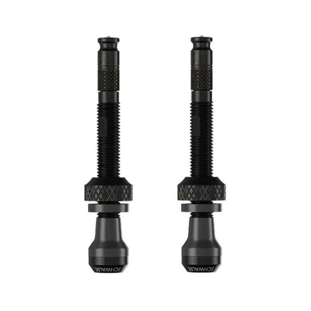 VALVES TUBELESS SCHWALBE CLIK VALVE PRESTA 80 MM – NOIR (PAIRE) - Peloton GP