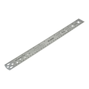 VAR Règle De Mesure Rayons & Billes – Acier Inoxydable – 350 mm - Peloton GP