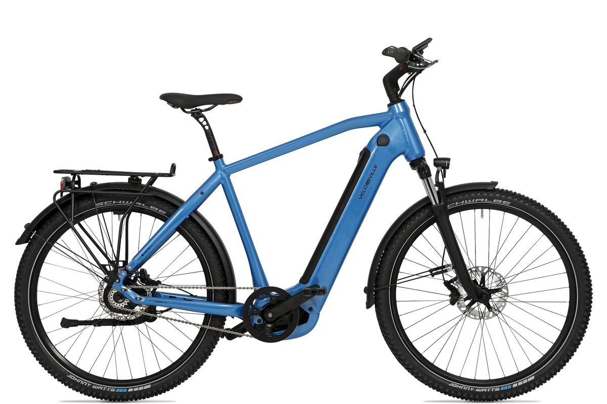 Vélo de ville SEB PURE RANGE - VAE SUV longue autonomie, cadre Diamant, coloris violet