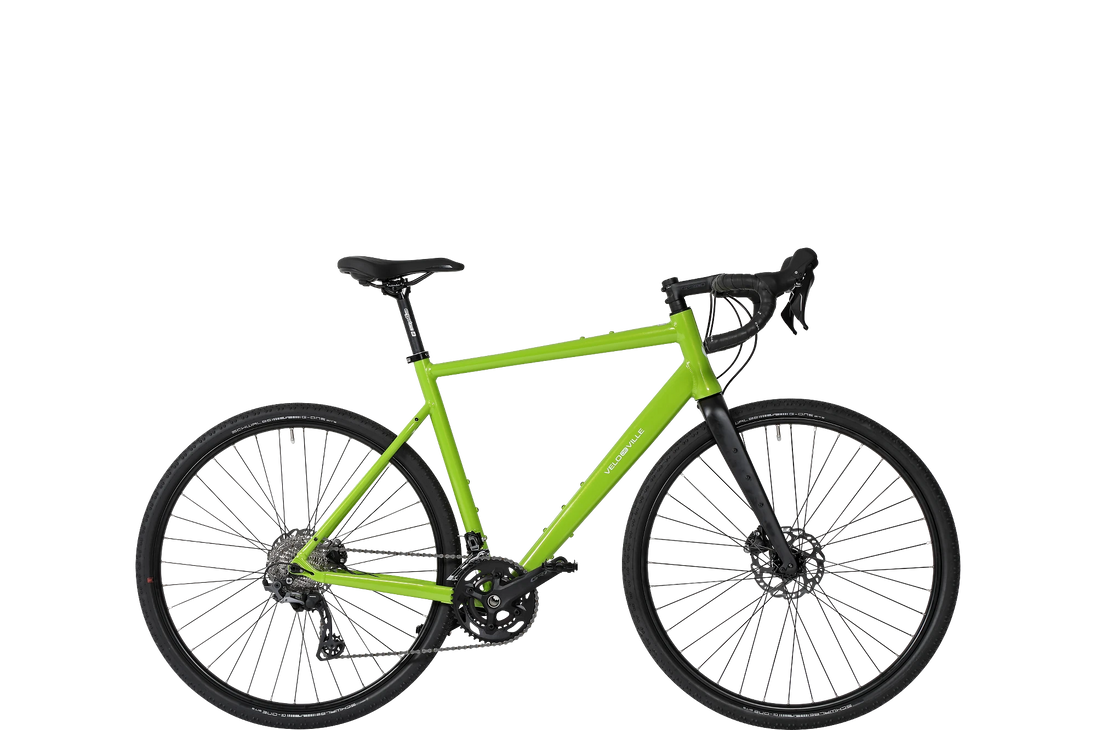 Vélo de ville G 400 - vélo gravel aluminium, cadre Diamant, coloris rouge