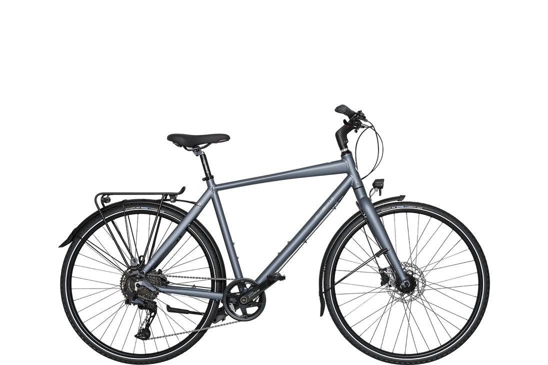 Vélo de ville L 200 - vélo trekking sport aluminium, cadre Diamant, coloris rouge