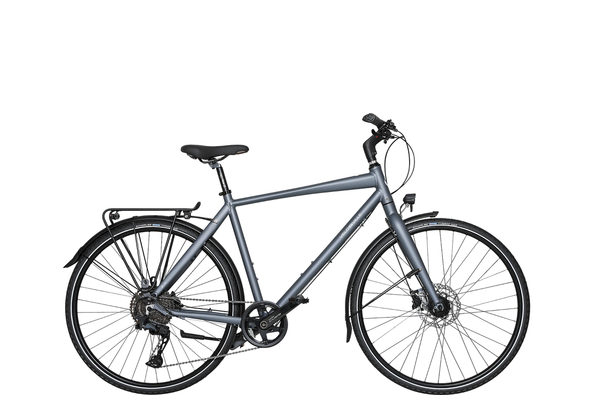 Vélo de ville L 200 - vélo trekking sport aluminium, cadre Diamant, coloris rouge