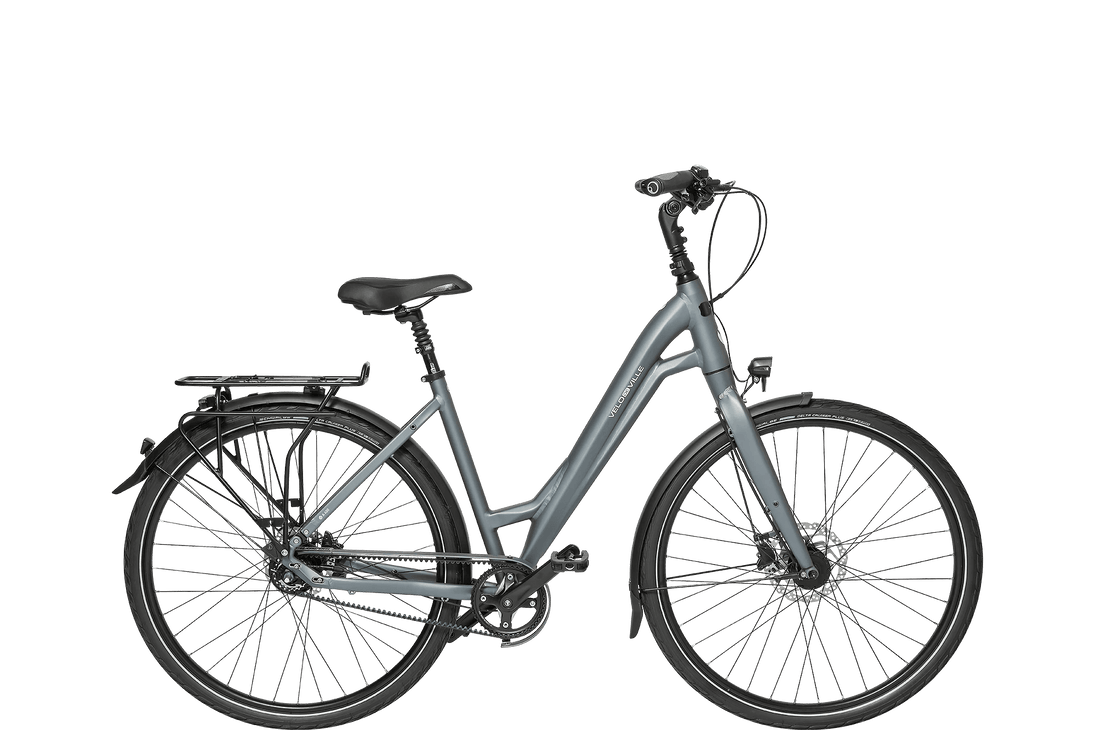 Vélo de ville A 400 trekking aluminium 9 vitesses - Peloton GP