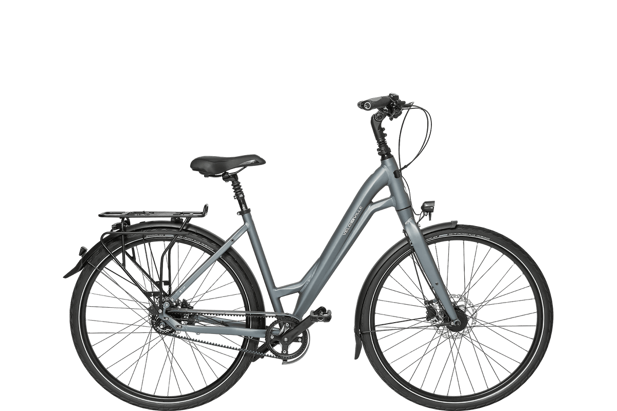Vélo de ville A 400 trekking aluminium 9 vitesses - Peloton GP
