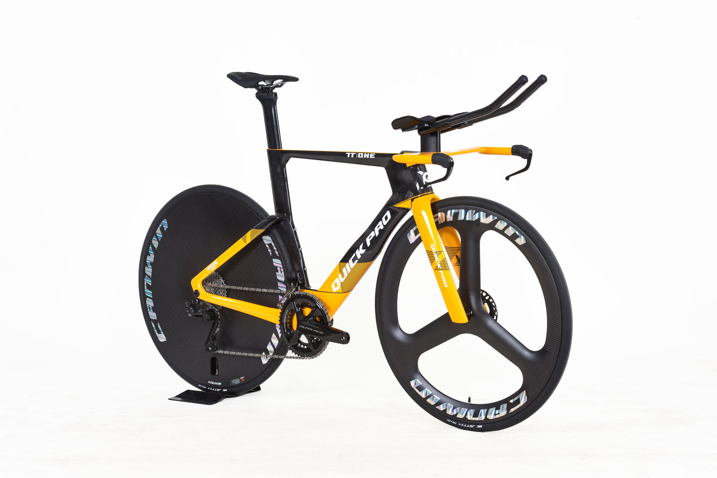Vélo QUICK PRO TT:ONE Carbone DURA - ACE Di2 R9270 CLM/Triathlon - Peloton GP
