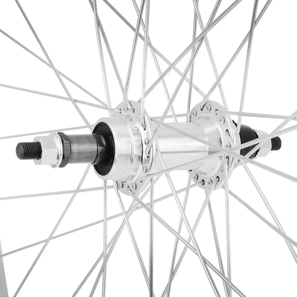 Velox Roue VTC 700 Alu Arrière Mach1 ER-10 Roue Libre 7/6/5V Argent - Peloton GP
