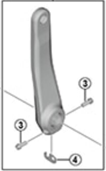 Vis de serrage manivelle gauche M6 x 21 mm - Peloton GP